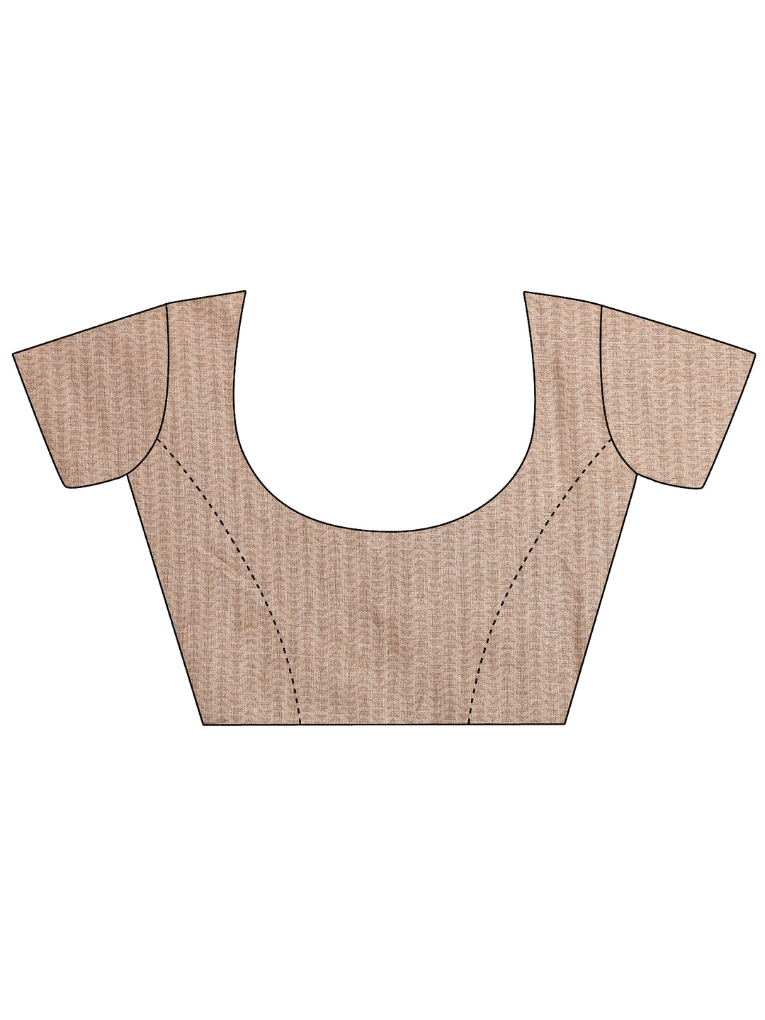  Multi Geomteric Printed Silk Blend Saree With Unstitched Blouse Piece 