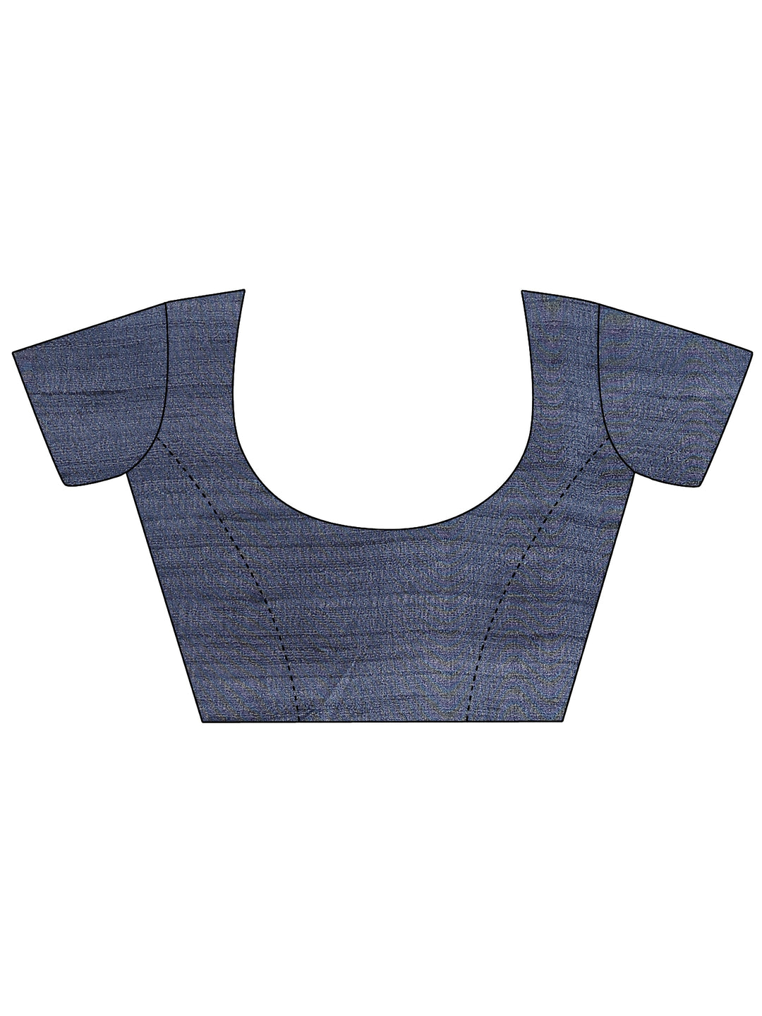  Multi Paisley Printed Silk Blend Saree With Unstitched Blouse Piece 