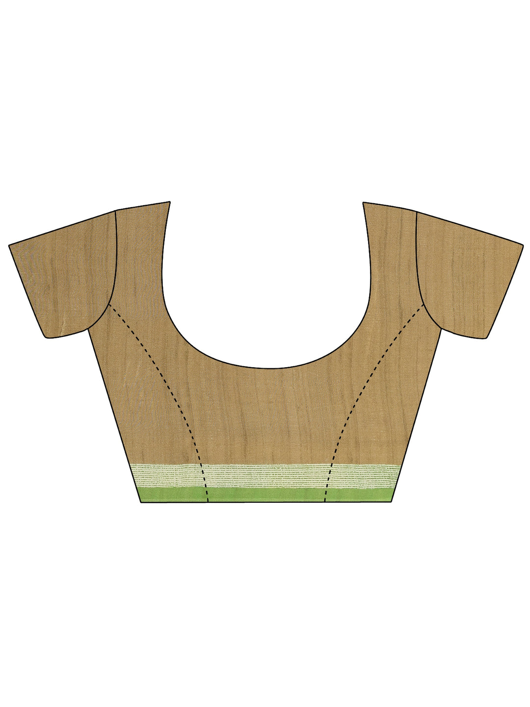  Multi Striped Printed Silk Blend Saree With Unstitched Blouse Piece 