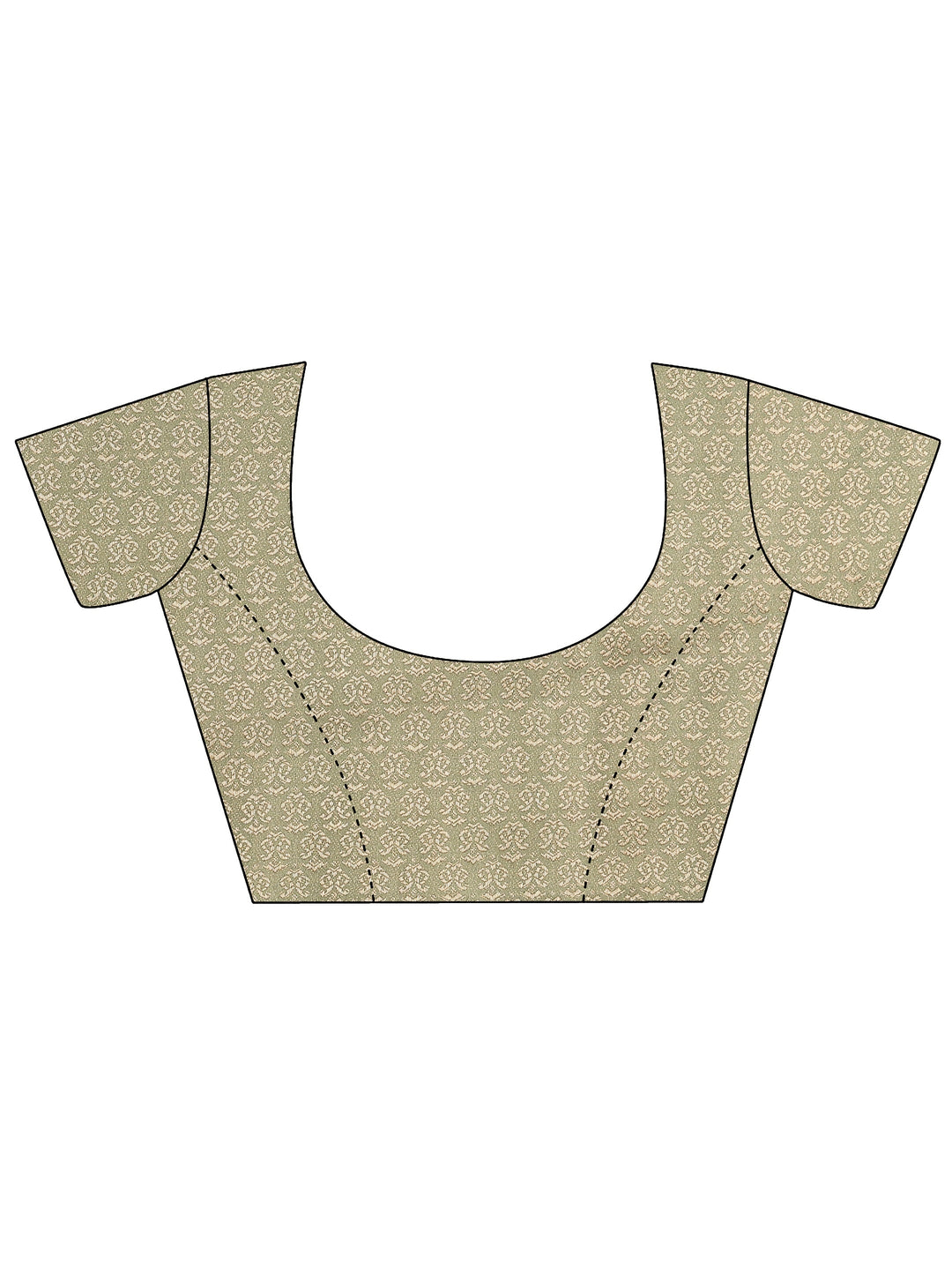  Multi Printed Silk Blend Saree With Unstitched Blouse Piece 