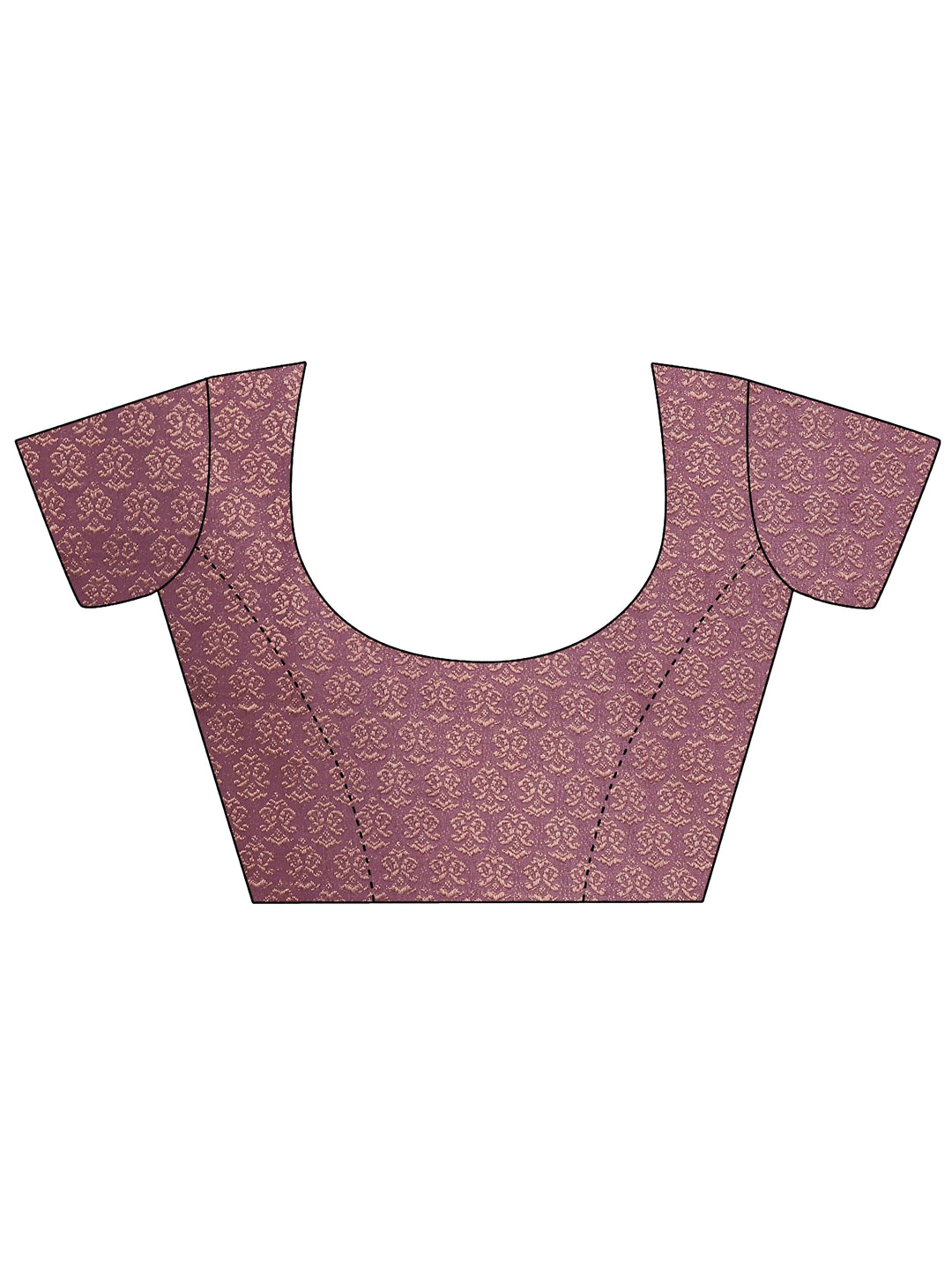  Multi Printed Silk Blend Saree With Unstitched Blouse Piece 