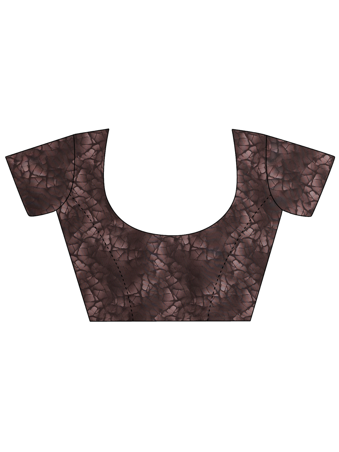  Beige Printed Silk Blend Saree With Unstitched Blouse Piece 