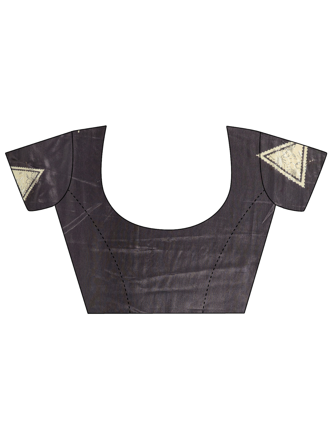  Black Embellished Silk Blend Saree With Unstitched Blouse Piece 