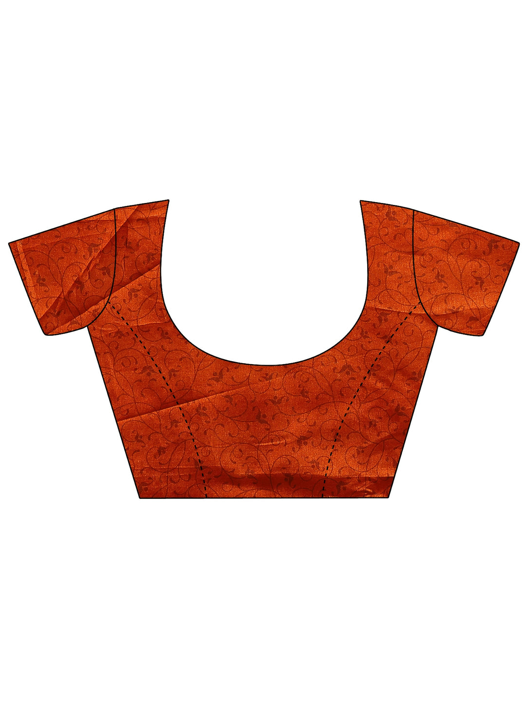  Beige Printed Silk Blend Saree With Unstitched Blouse Piece 