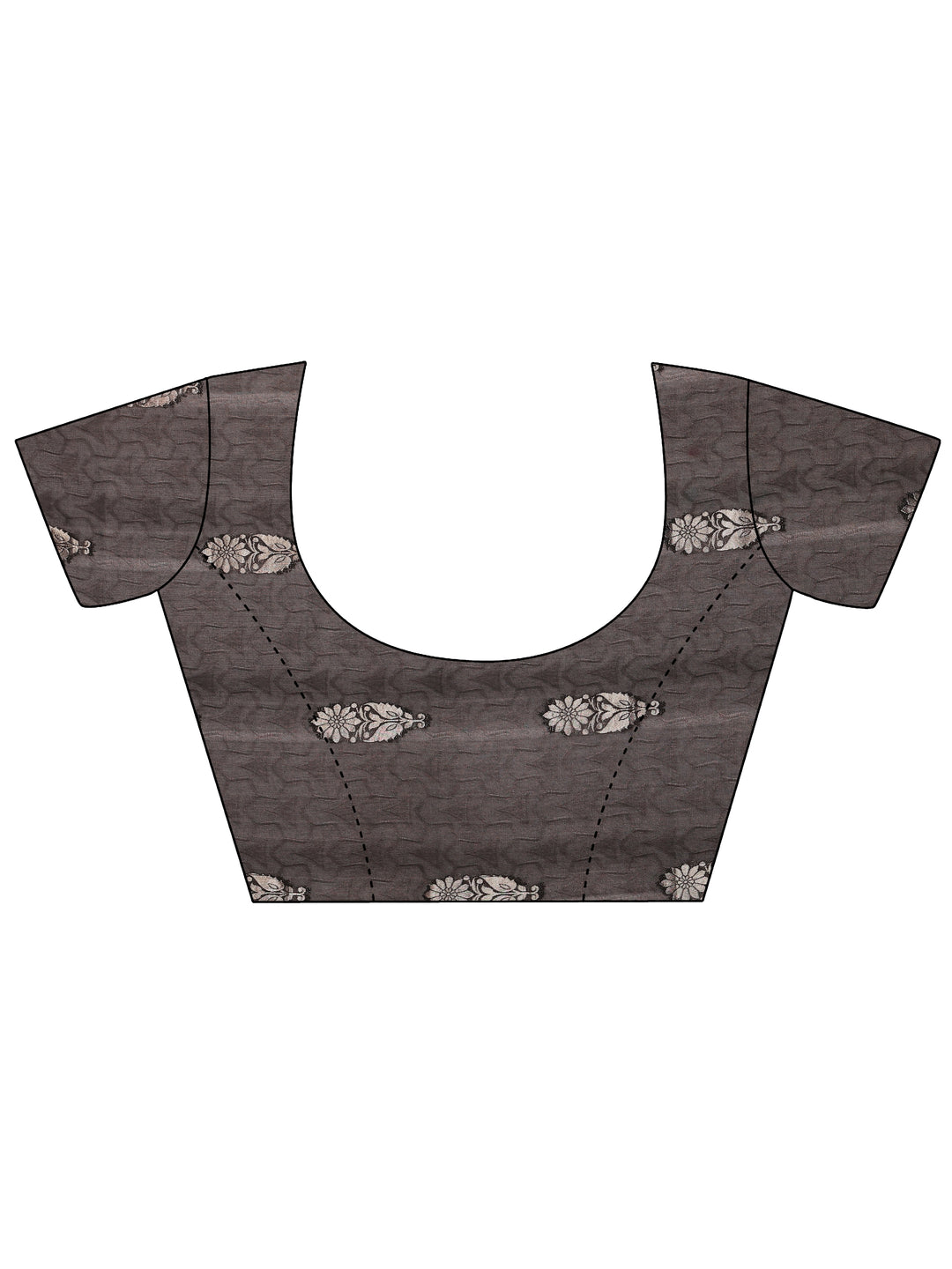  Black Woven Design Silk Blend Saree With Unstitched Blouse Piece 