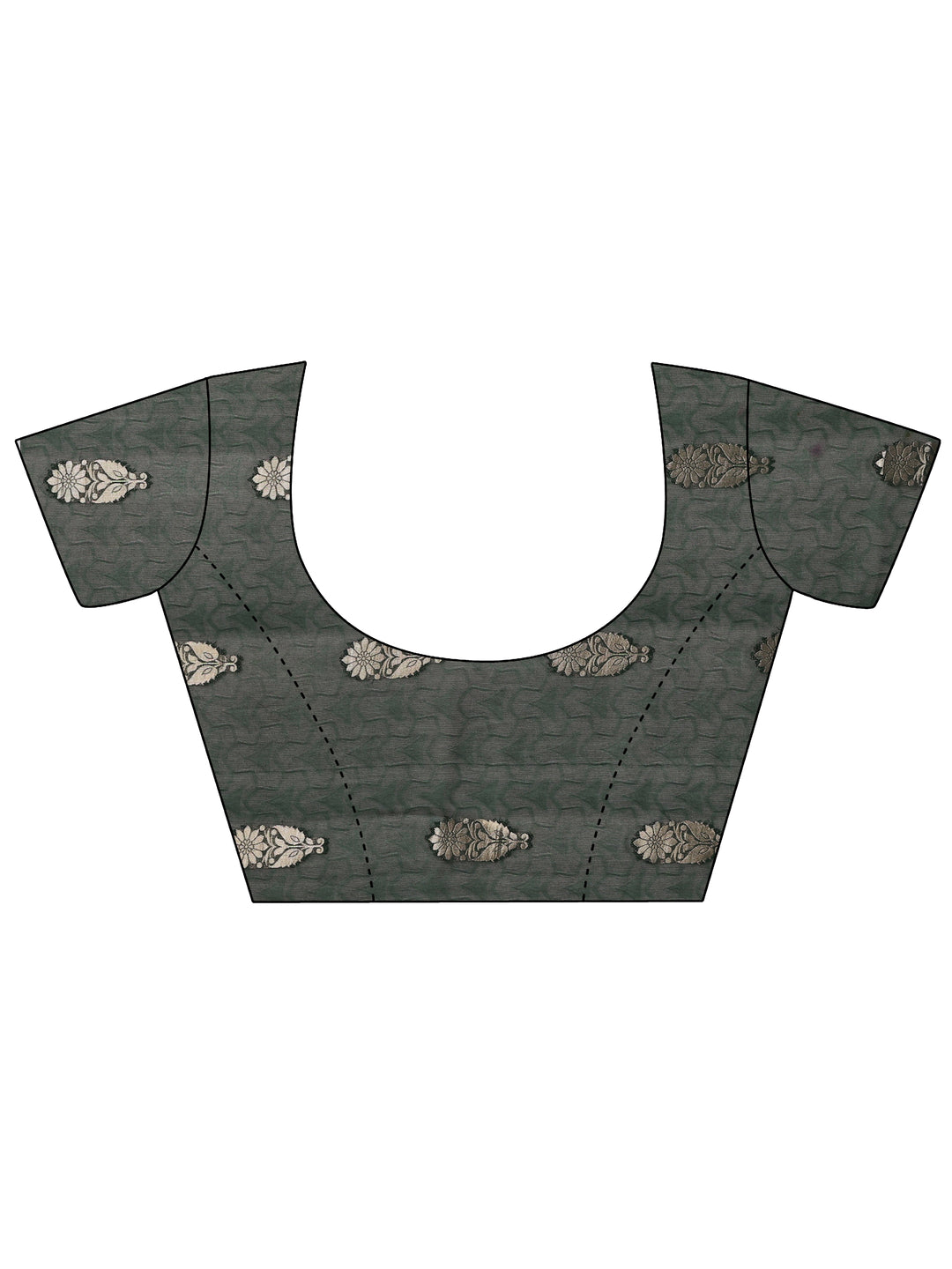  Green Woven Design Silk Blend Saree With Unstitched Blouse Piece 