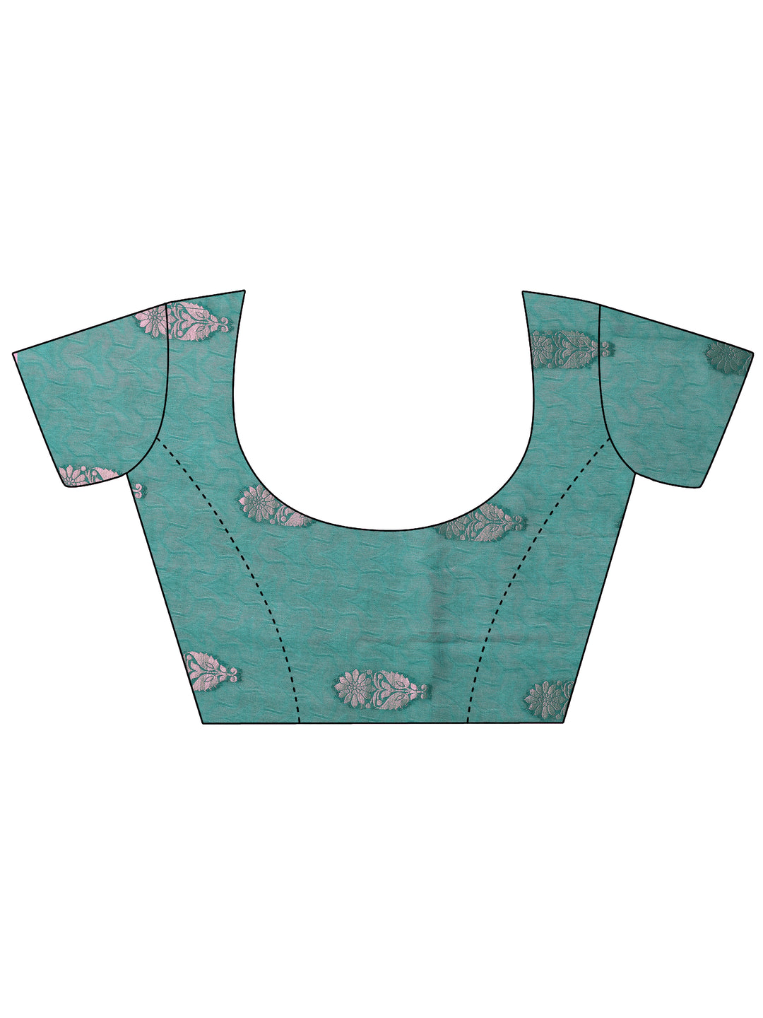  Green Woven Design Silk Blend Saree With Unstitched Blouse Piece 