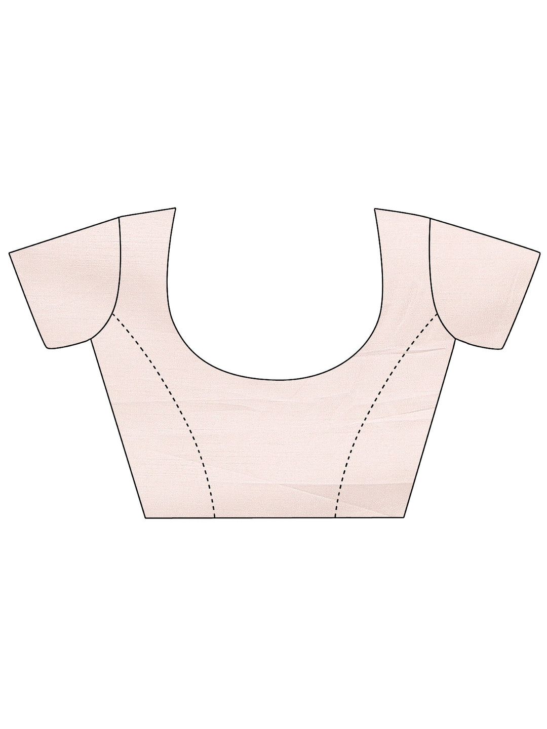  Off White Printed Silk Blend Saree With Unstitched Blouse Piece 