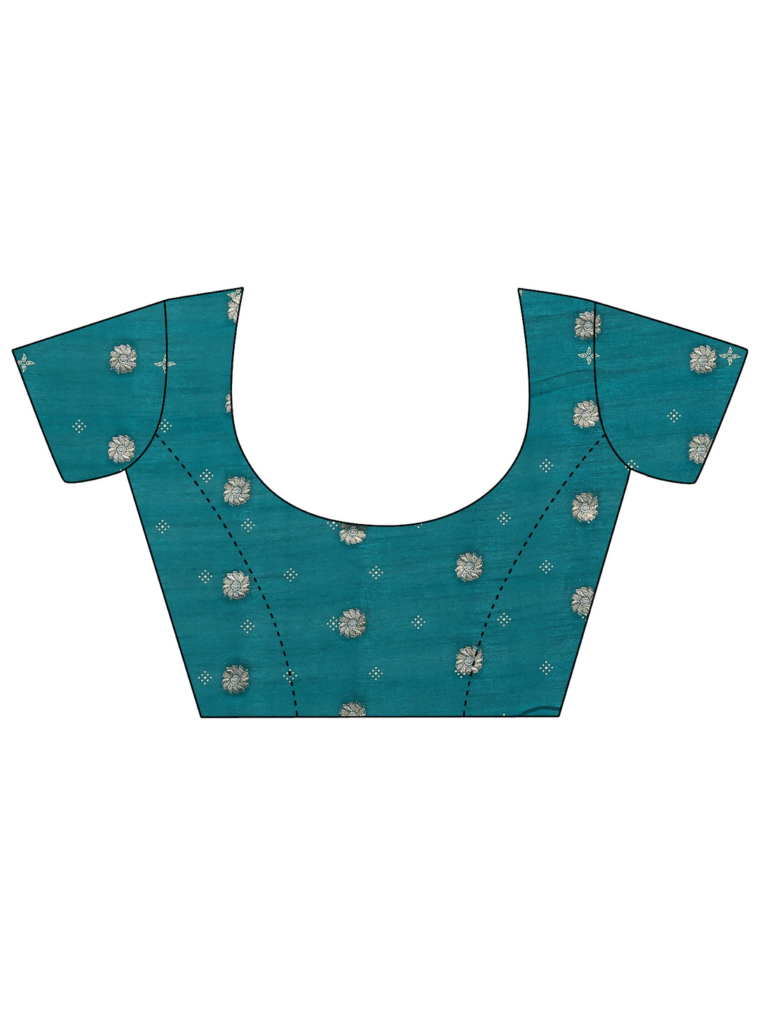  Green Woven Design Silk Blend Saree With Unstitched Blouse Piece 