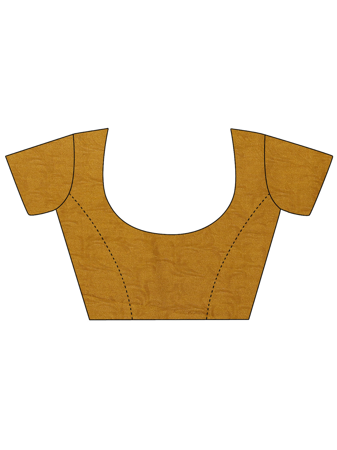  Mustard Embellished Silk Blend Saree With Unstitched Blouse Piece 