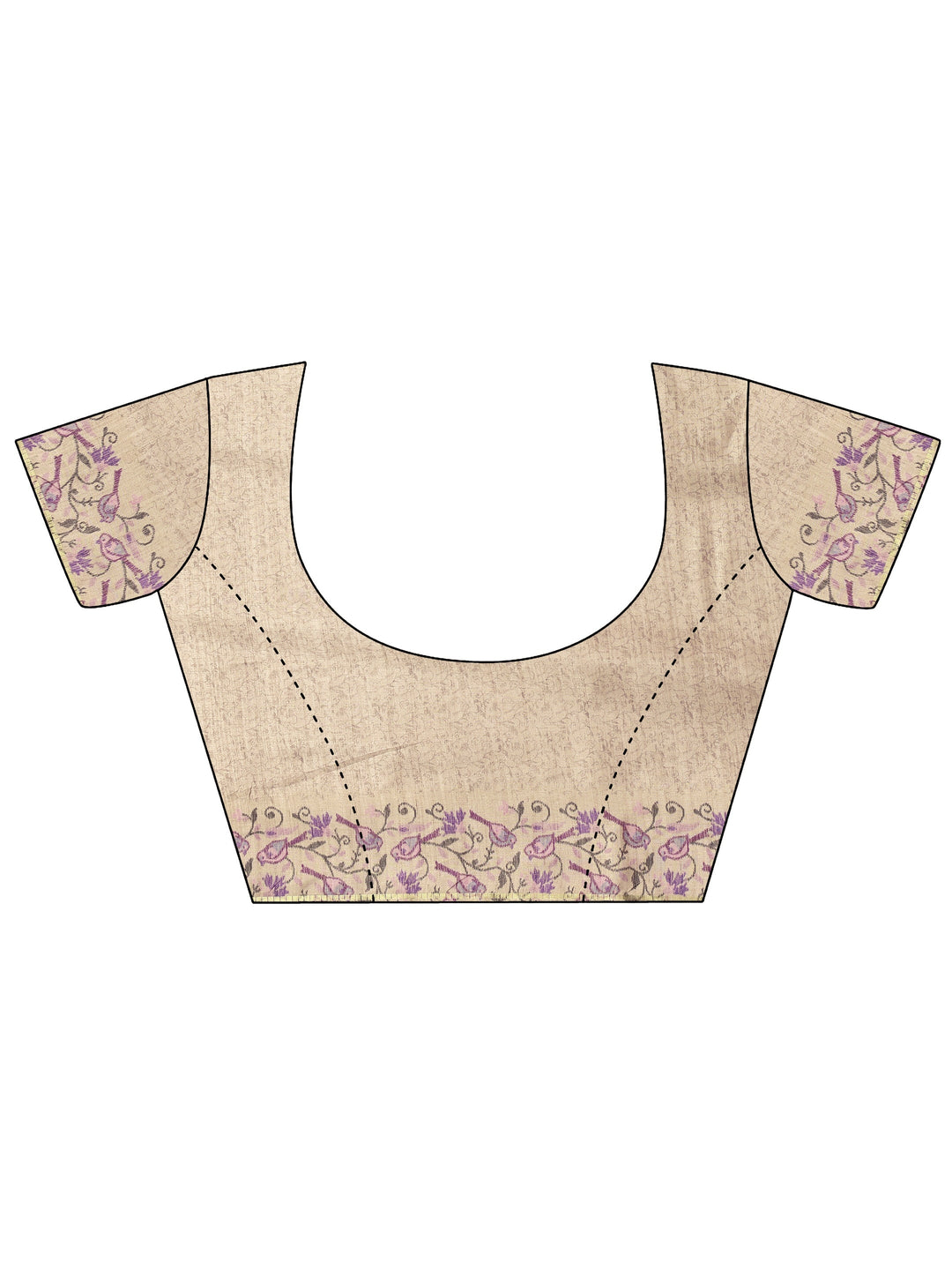  Purple Woven Design Banarsi Silk Blend Saree With Unstitched Blouse Piece 