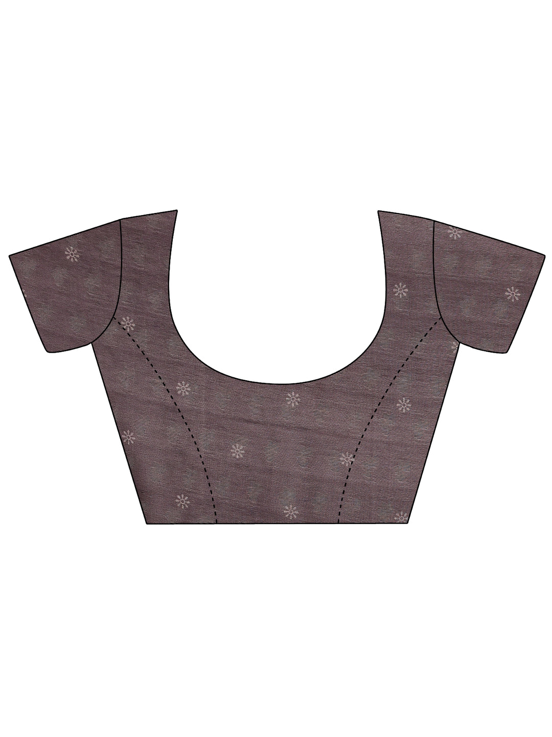  Purple Printed Georgette Saree With Unstitched Blouse Piece 