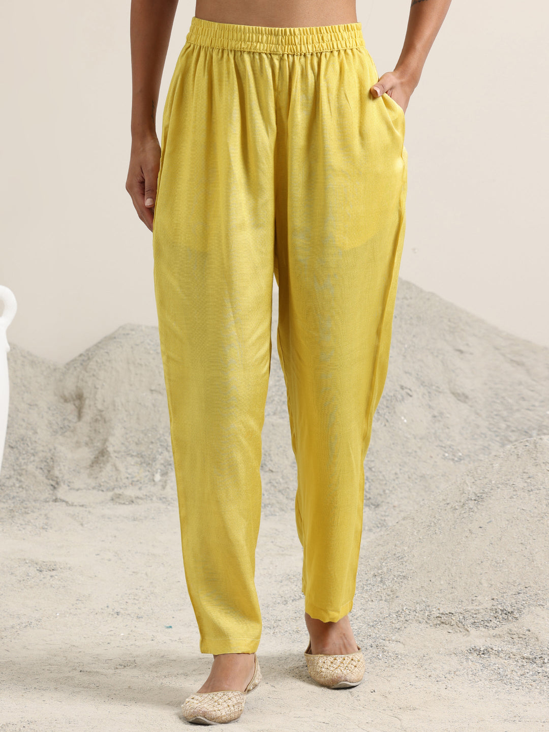  Yellow Embroidered Poly Chiffon Straight Suit With Dupatta 