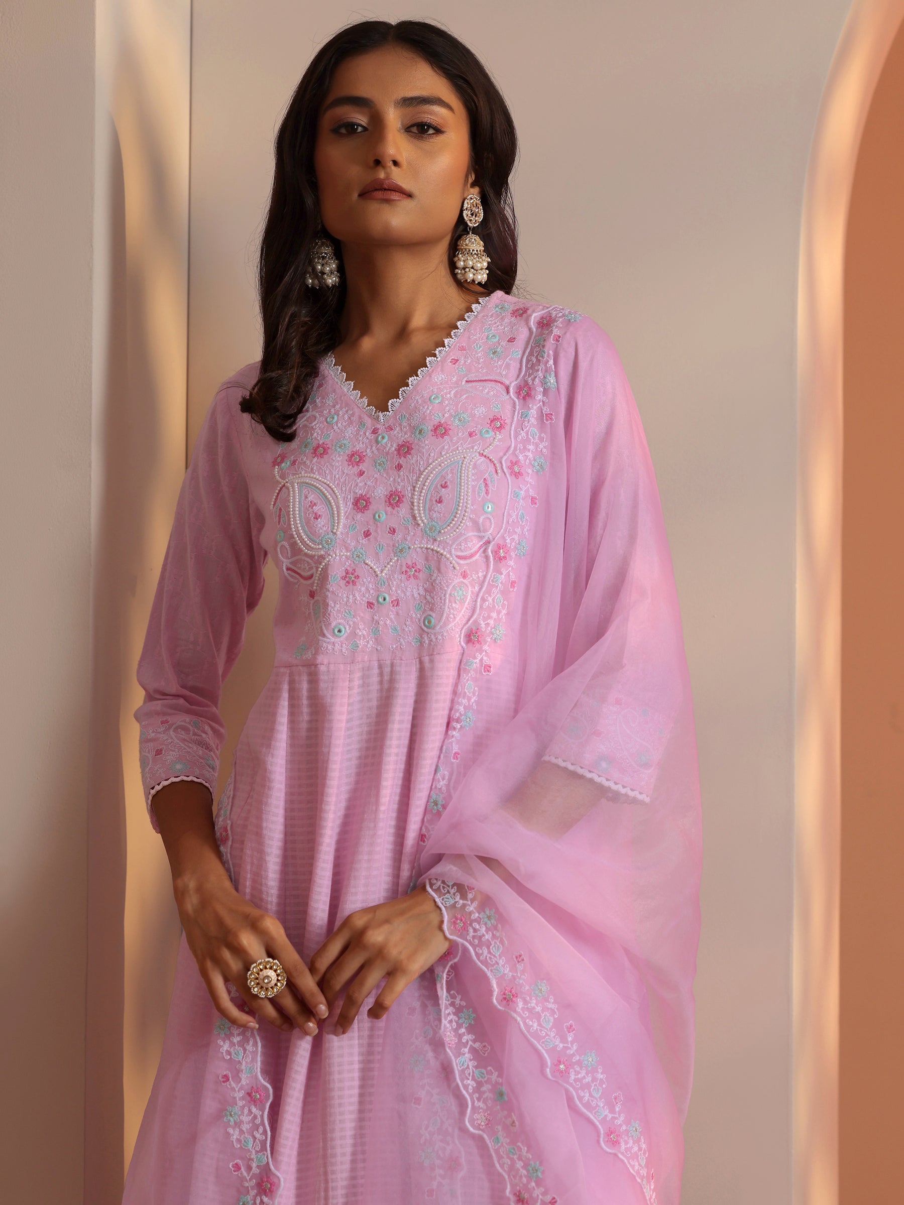 Blue Printed Satin Saree With Unstitched Blouse Piece