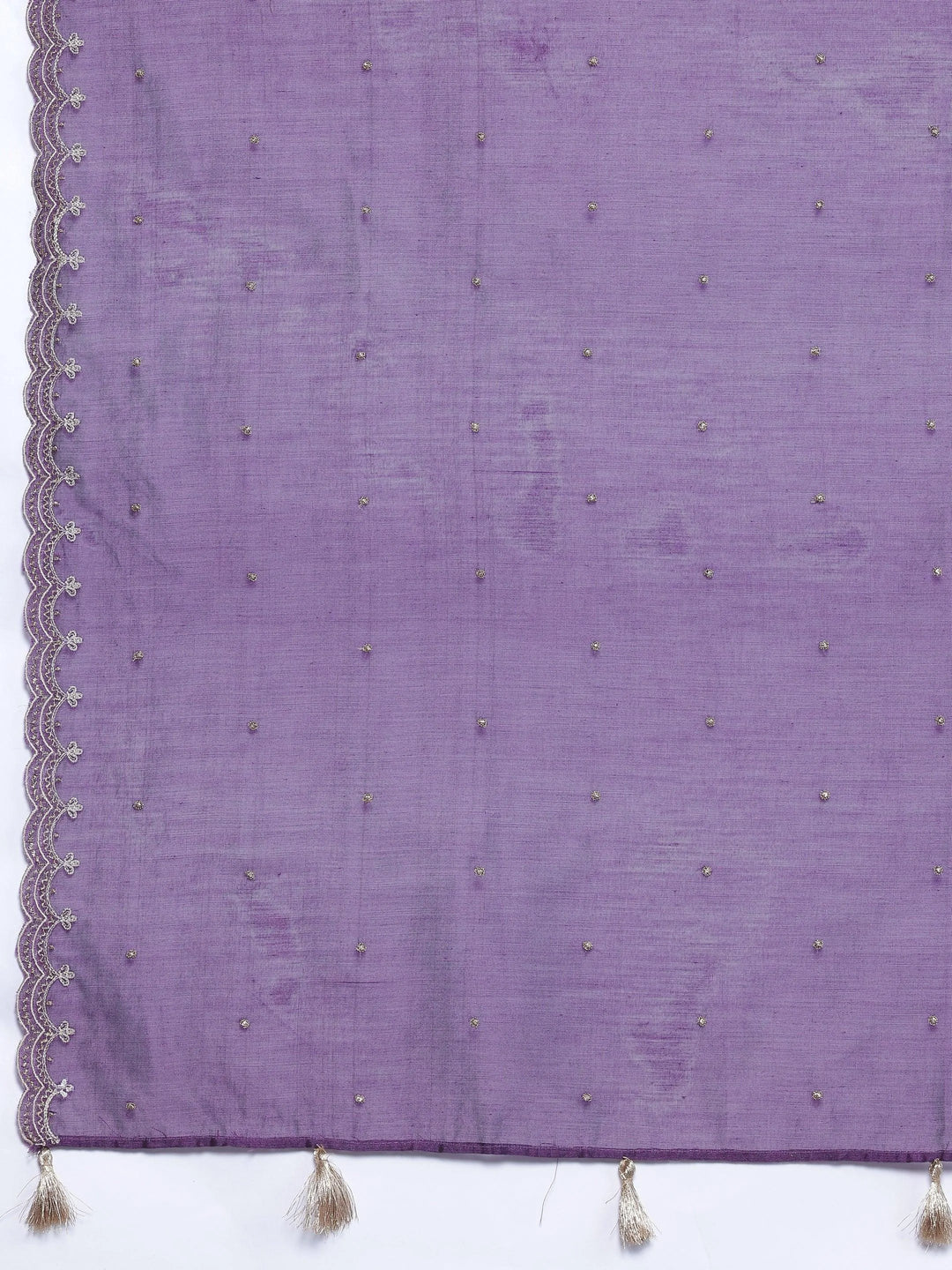 Wine Embroidered Chanderi Silk Straight Suit With Dupatta - Libas 