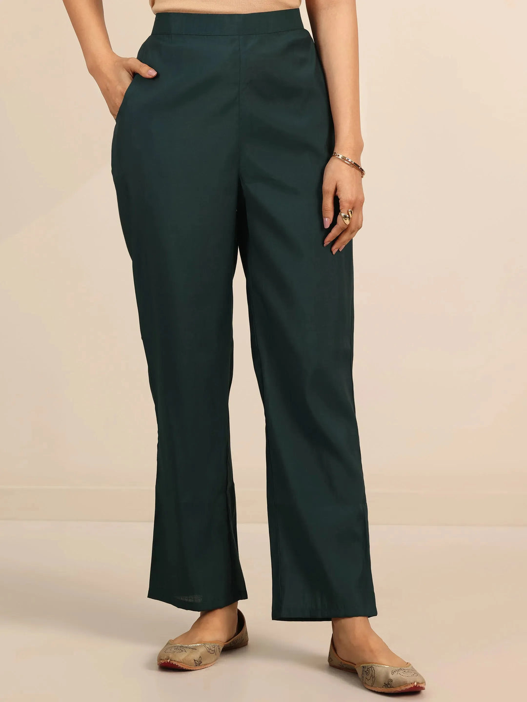  Teal Yoke Design Silk Blend Straight Suit With Dupatta 