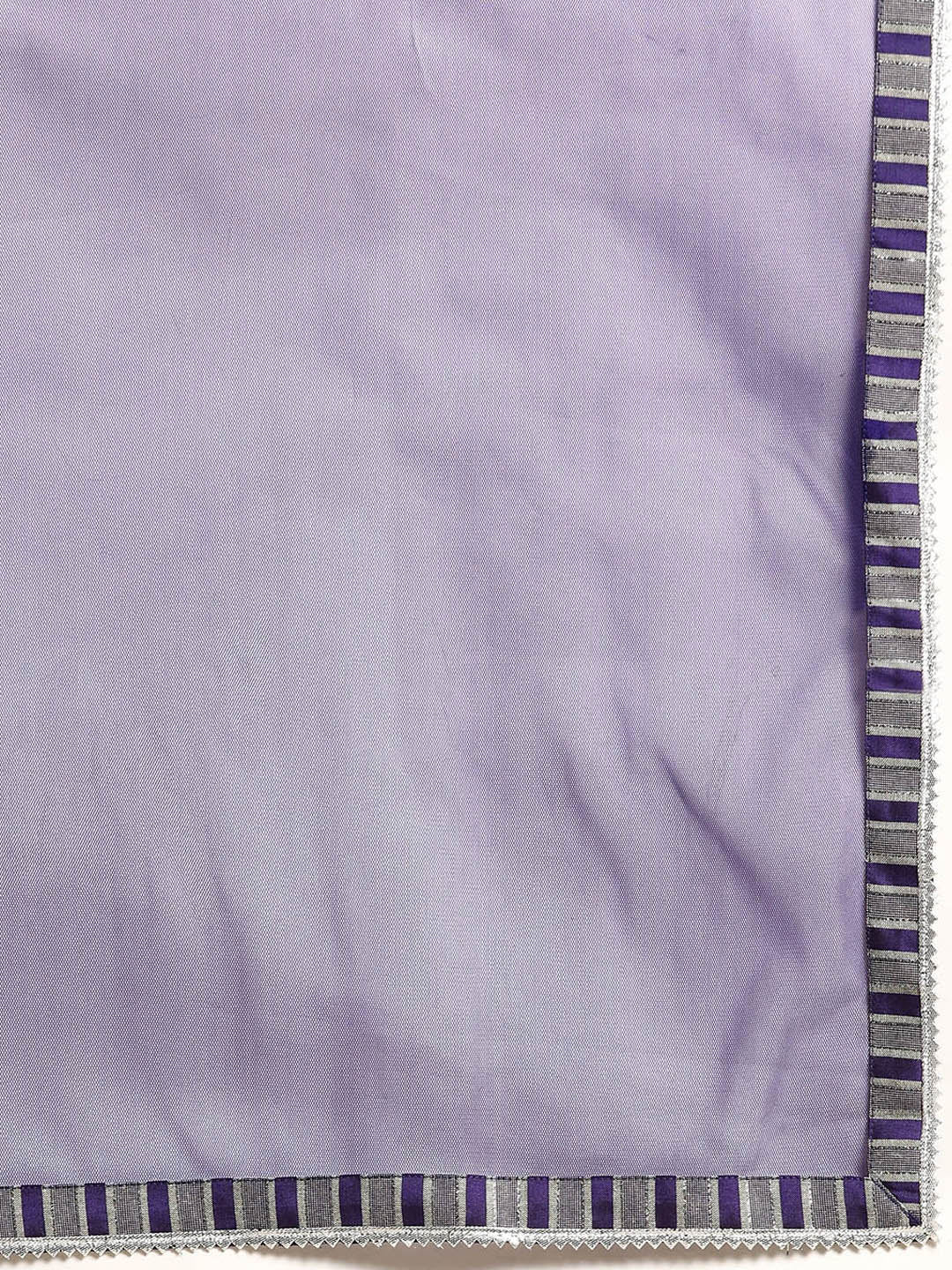  Purple Striped Cotton Blend Suit Set 