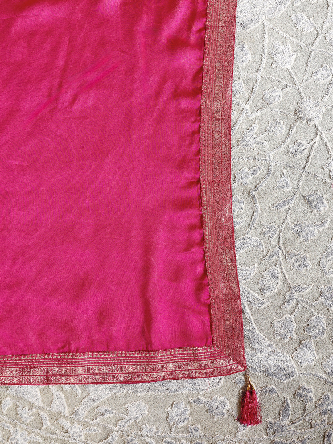  Libas Cream Brocade Semi-Stitched Lehenga Choli 