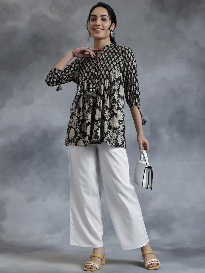 White Solid Cotton Palazzos - Libas