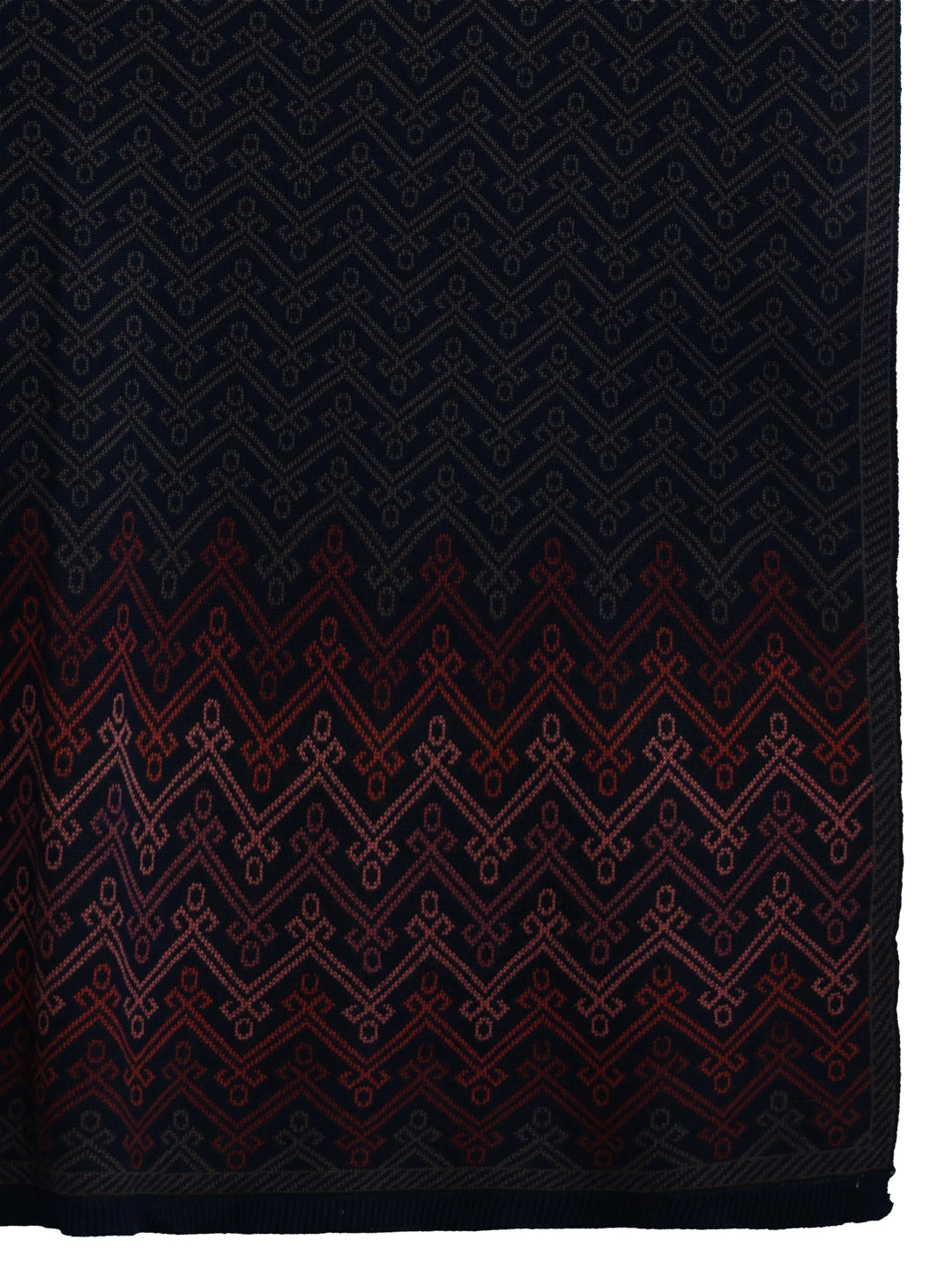  Libas Navy Blue Ethnic Embroidered Acrylic Shawl 