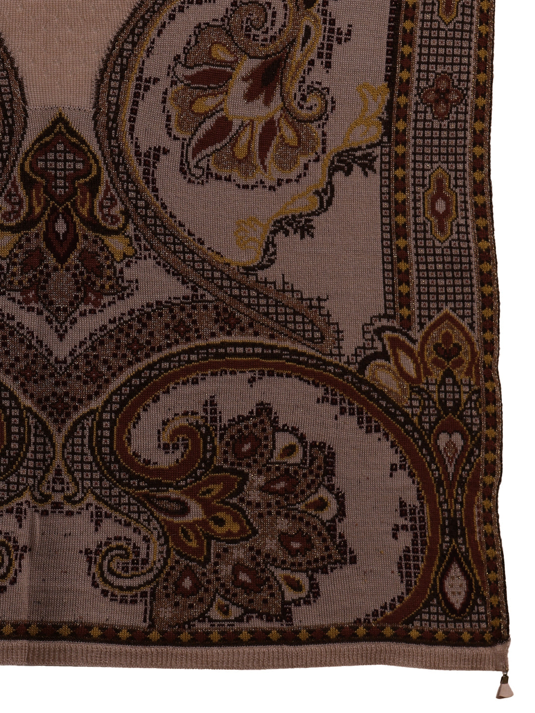  Libas Beige Knitted Acrylic Wrap Shawl 