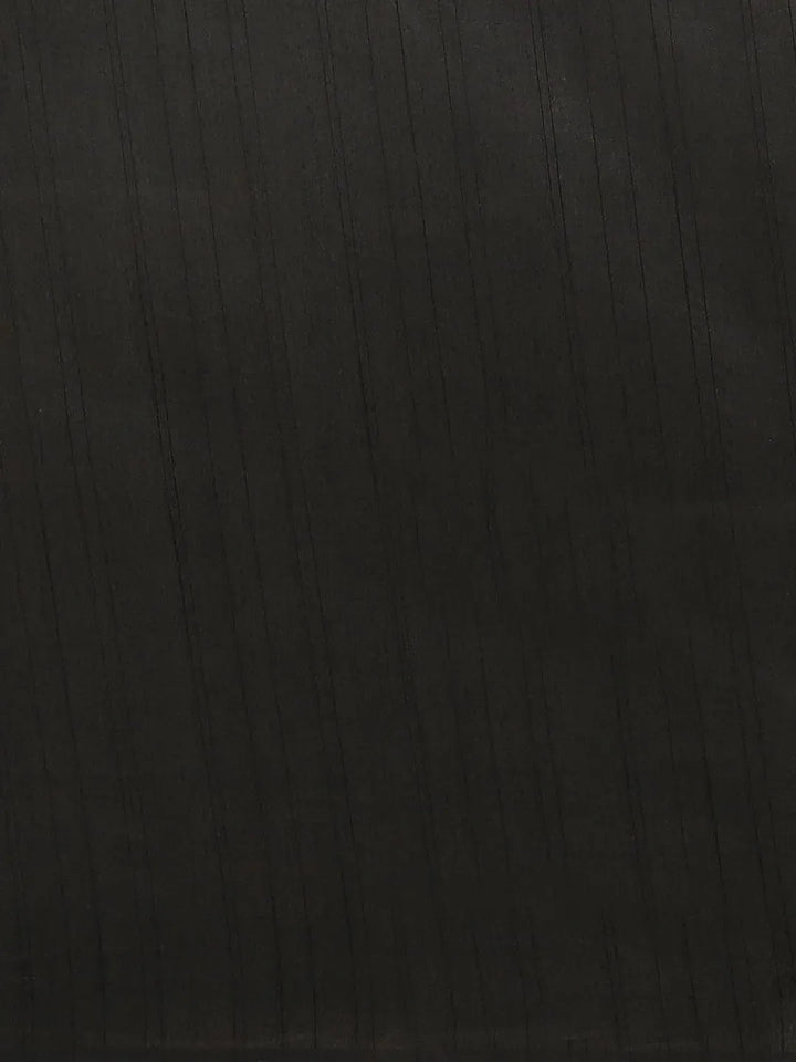 Beige Striped Silk Blend Saree - Libas