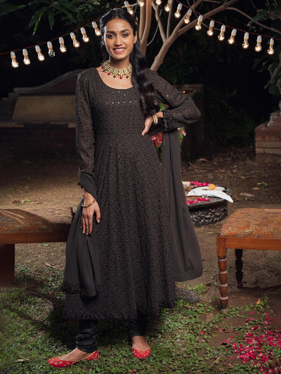 Black Long Naira dress | Black anarkali, Anarkali dress, Fashion