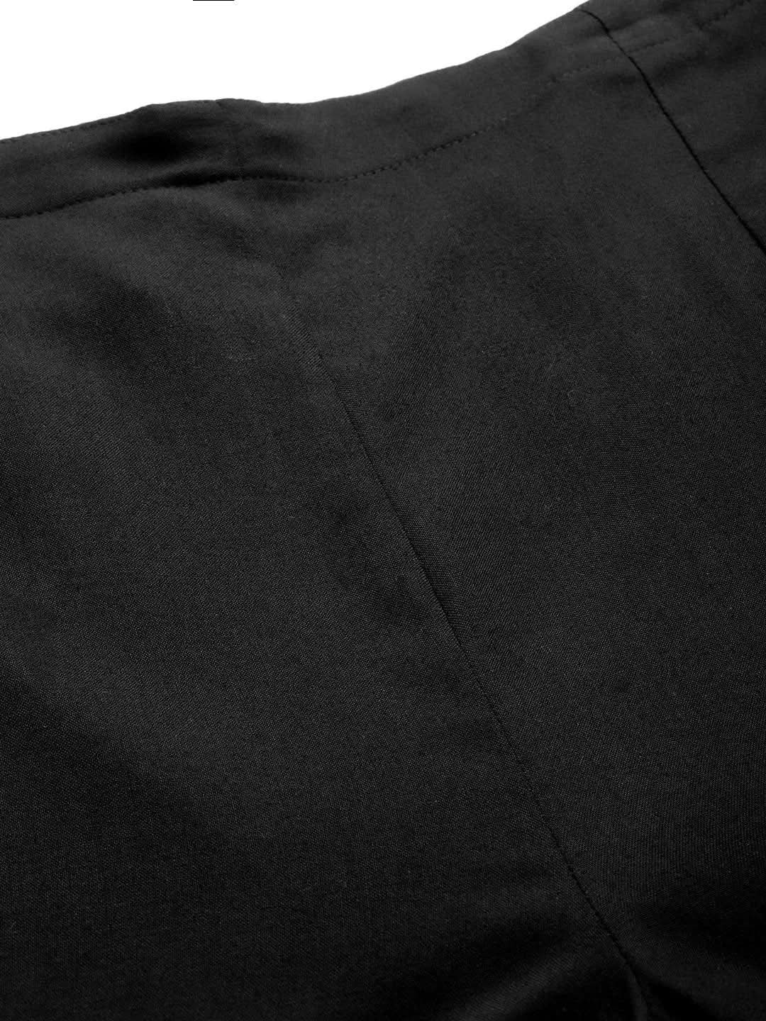 

Black Hem Design Rayon Palazzos
