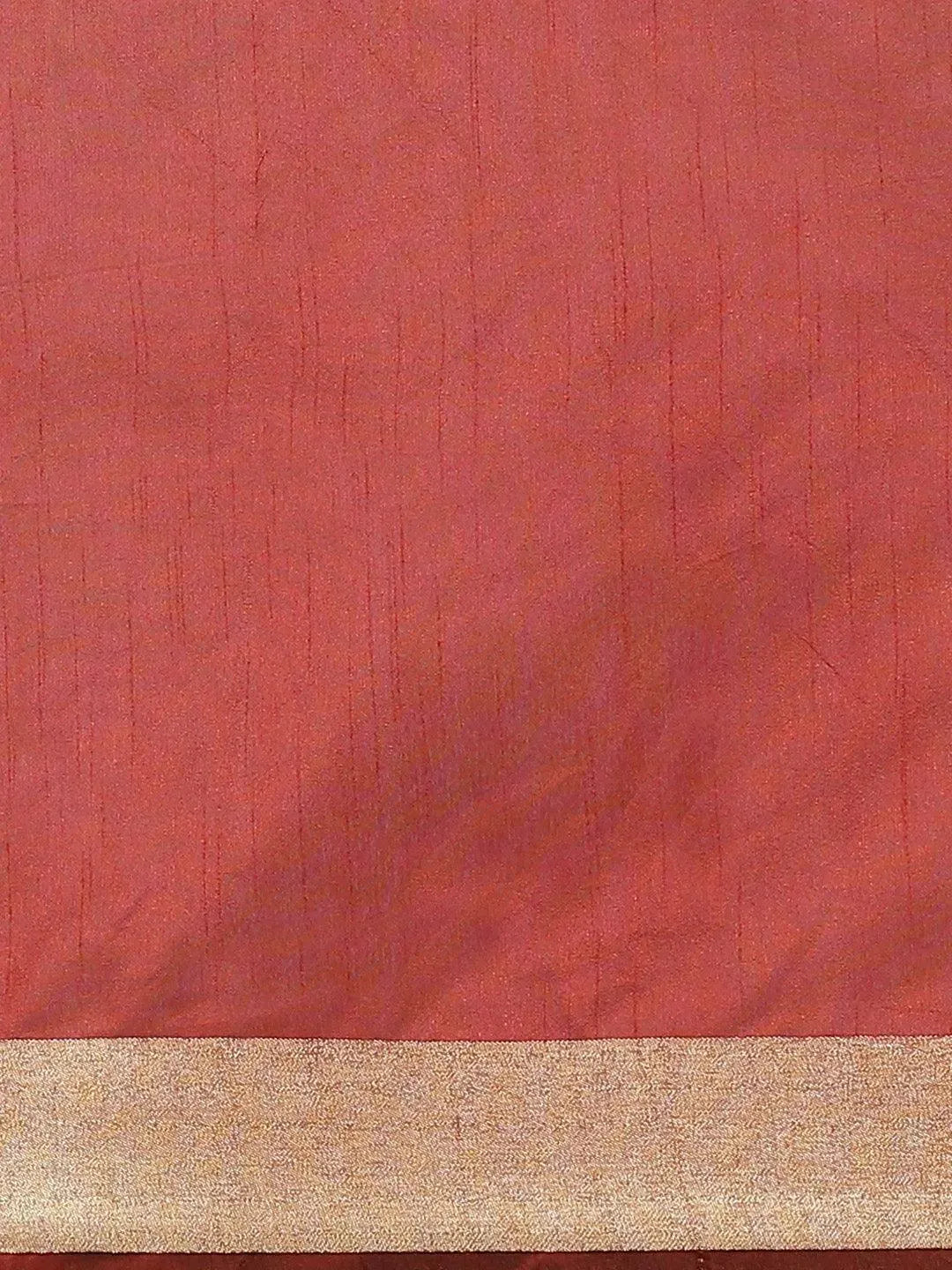 Black Woven Design Brocade Saree - Libas 