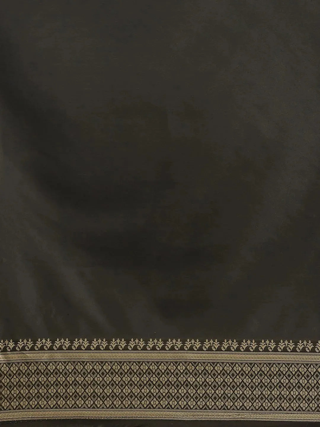 Black Woven Design Silk Saree - Libas 