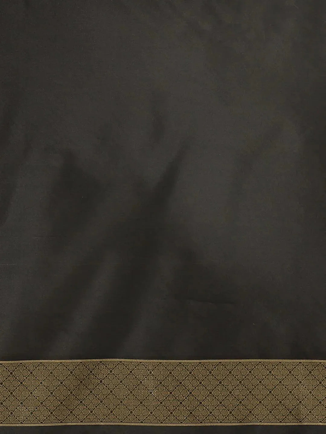 Black Woven Design Silk Saree - Libas 