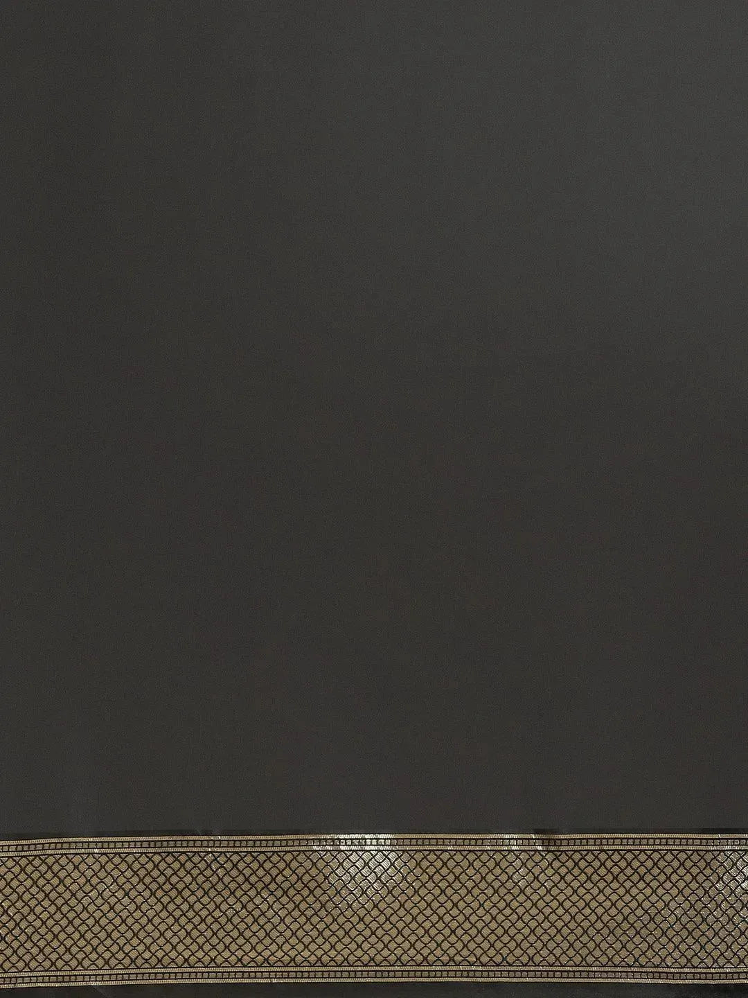 Black Woven Design Silk Saree - Libas 