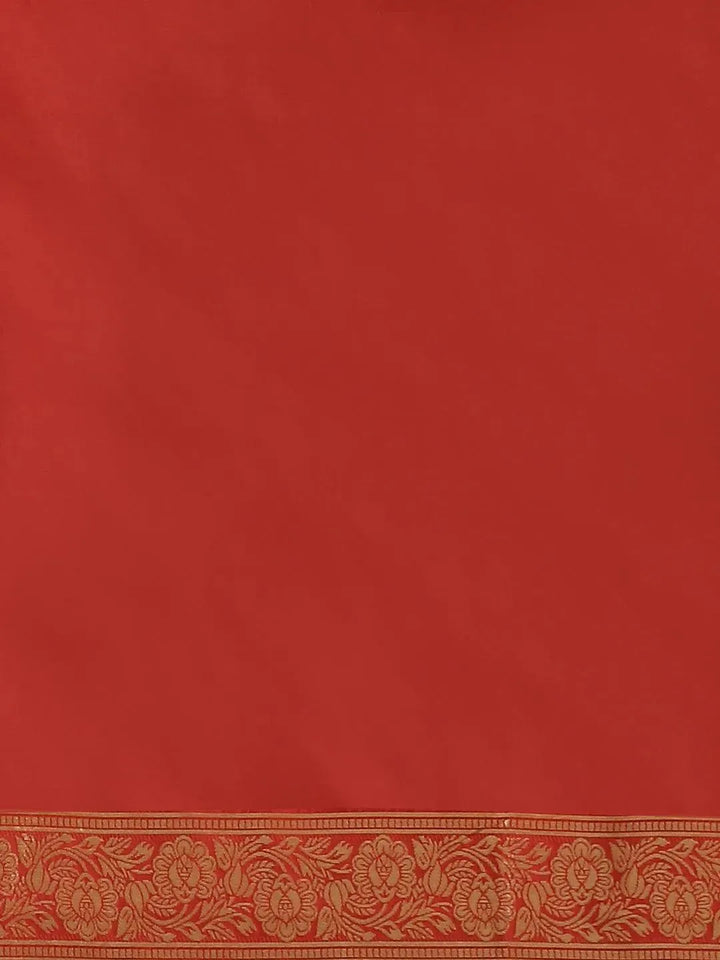Black Woven Design Silk Saree - Libas