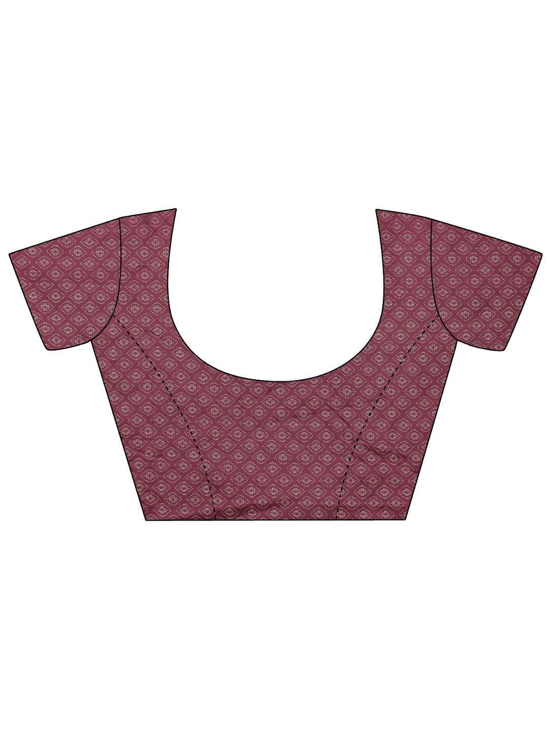  Mauve Printed Silk Blend Sarees With Unstitched Blouse Piece 