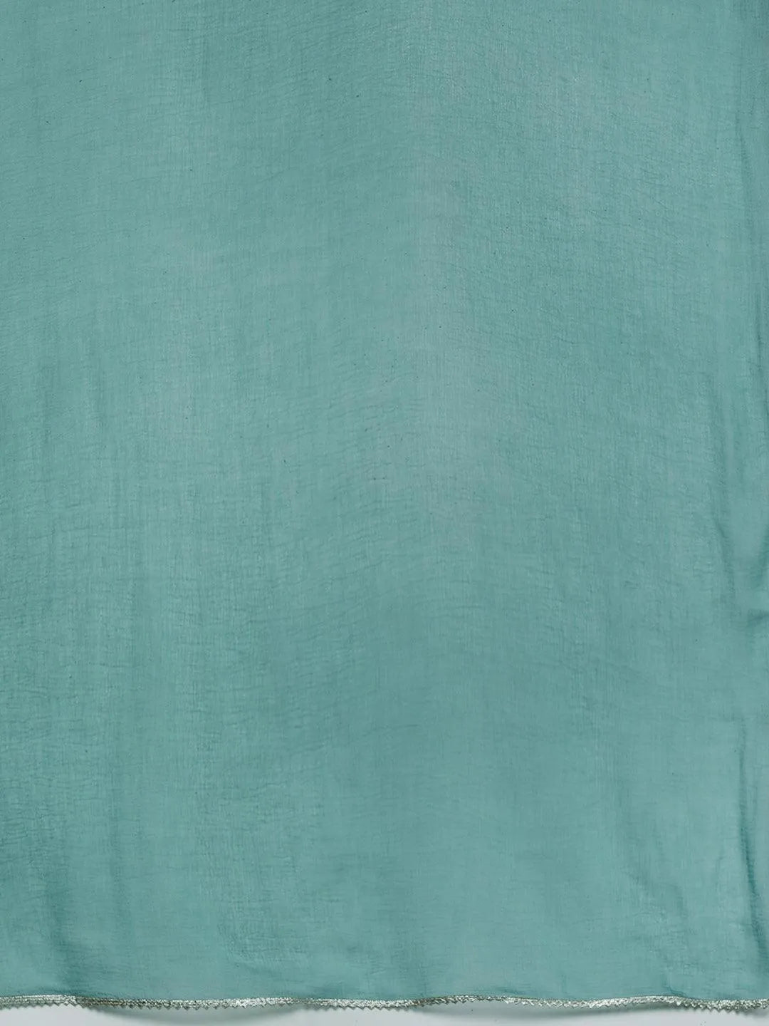 Blue Embroidered Silk Blend Straight Kurta With Trousers & Dupatta - Libas 