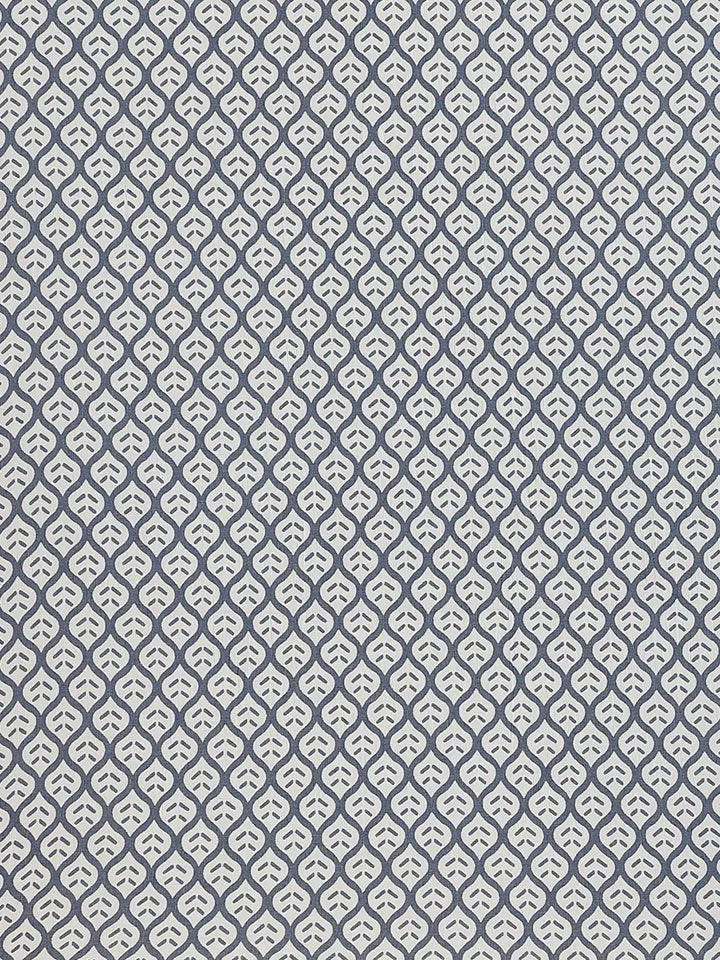 Blue Printed Cotton Saree - Libas