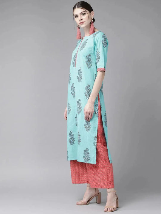 blue-floral-printed-kurta-with-palazzos-dupatta