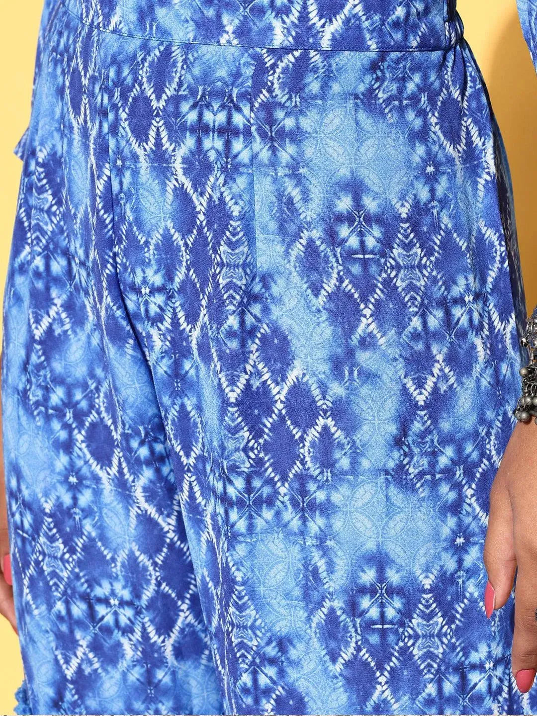 Blue Printed Georgette Co-Ords - Libas