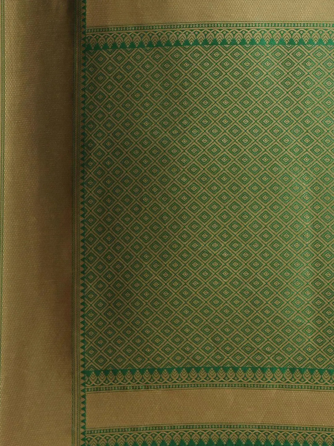 Blue Woven Design Brocade Saree - Libas 