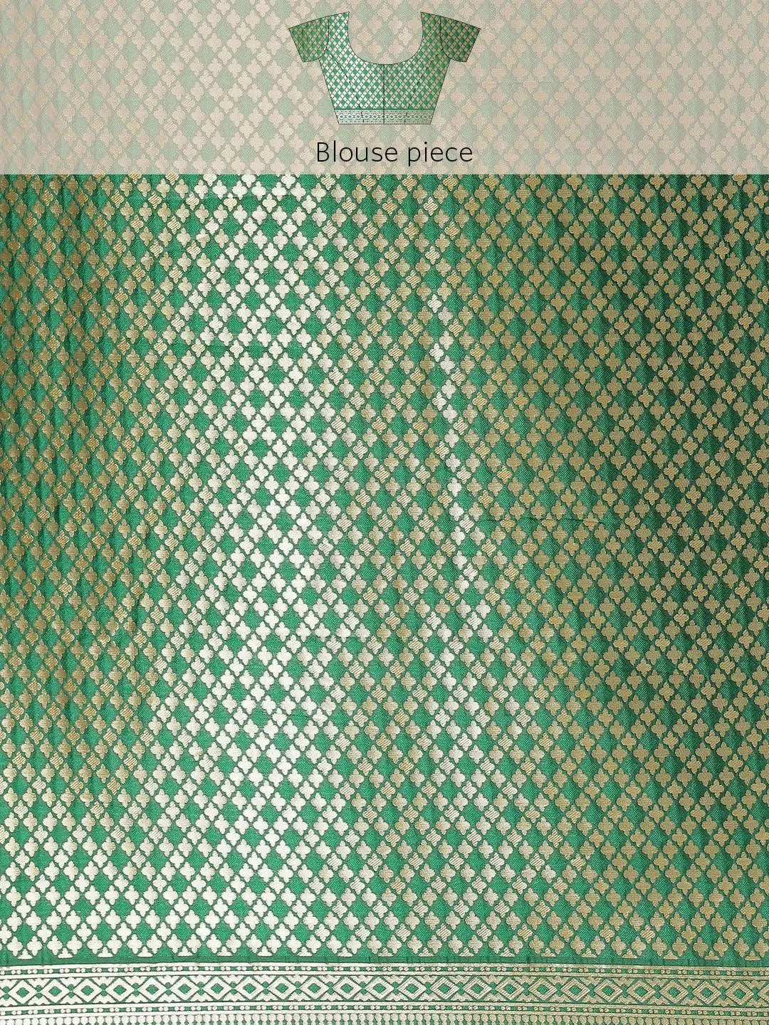 Blue Woven Design Brocade Saree - Libas 