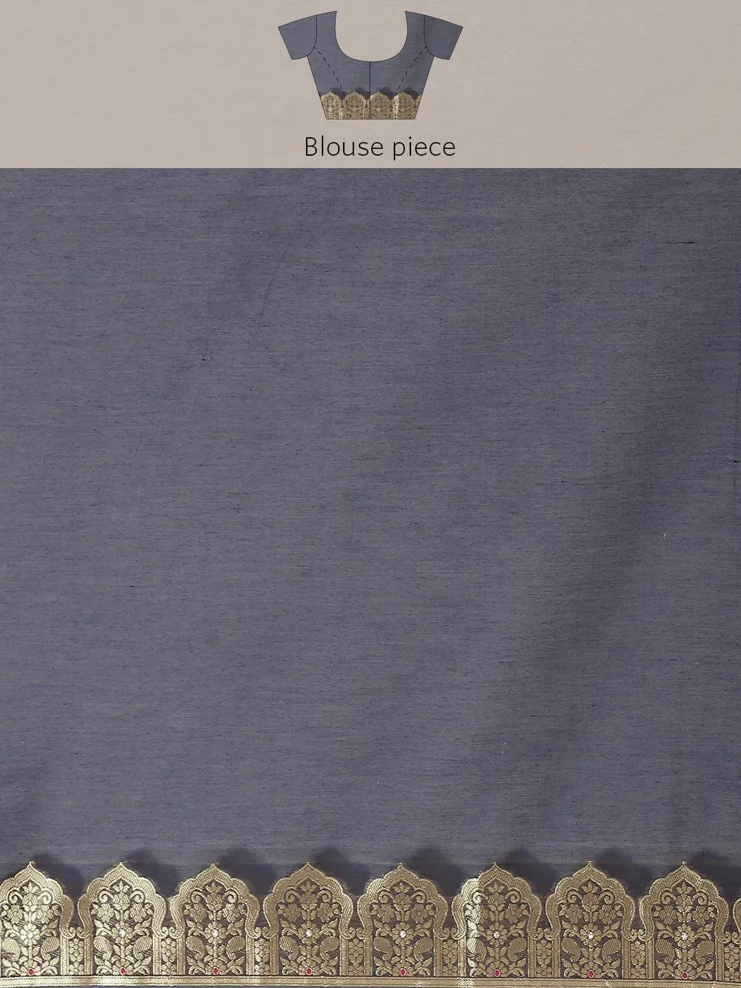 Blue Woven Design Brocade Saree - Libas 