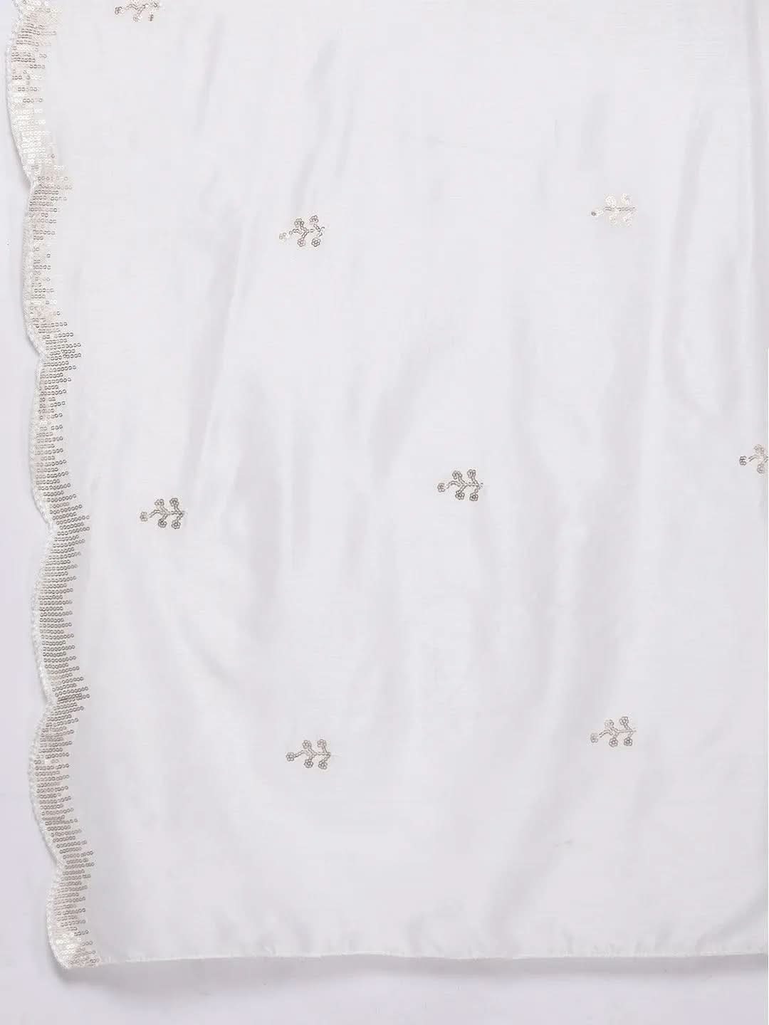 Camel Brown Printed Cotton Straight Kurta With Trousers & Dupatta - Libas 
