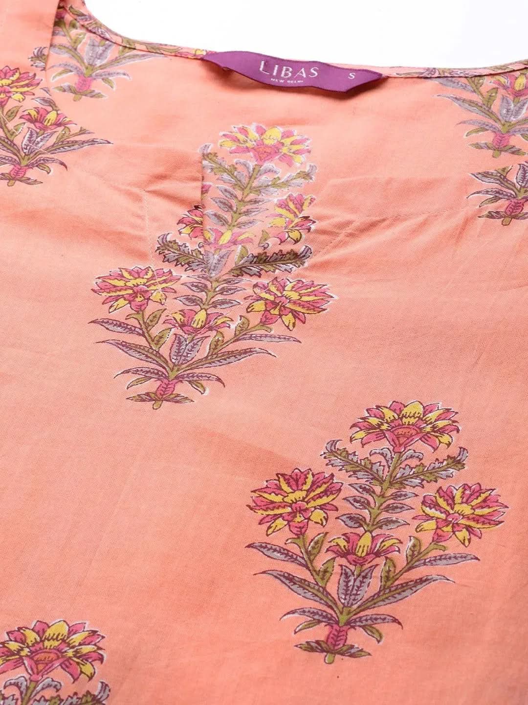 

Coral Printed Cotton Night Suit