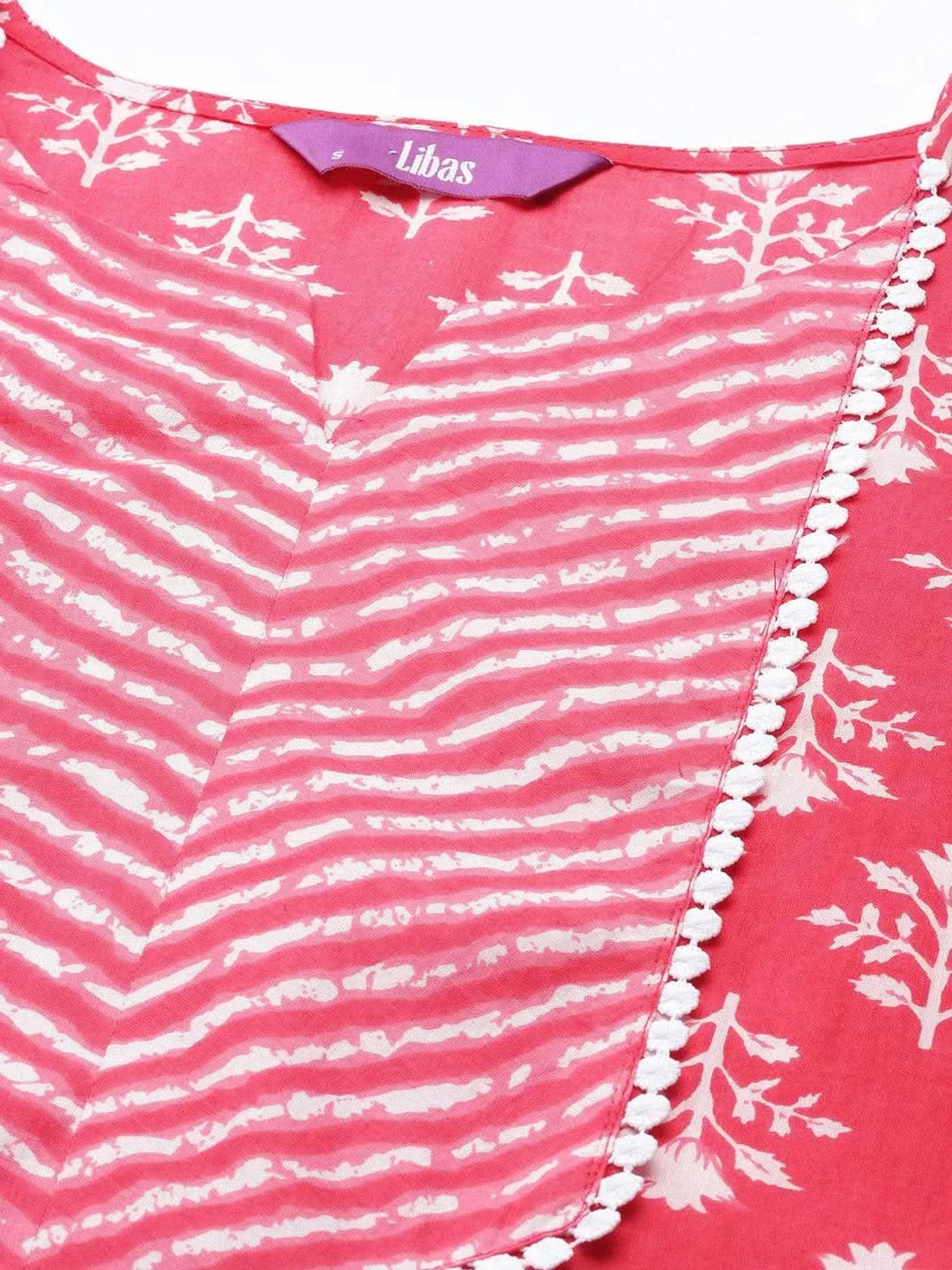 

Coral Printed Cotton Straight Kurta