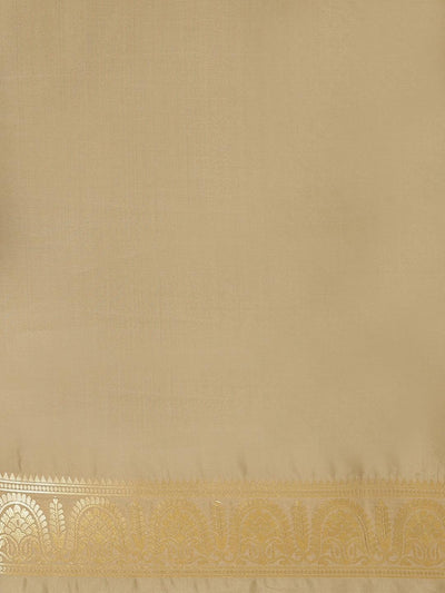 Golden Woven Design Brocade Saree - Libas