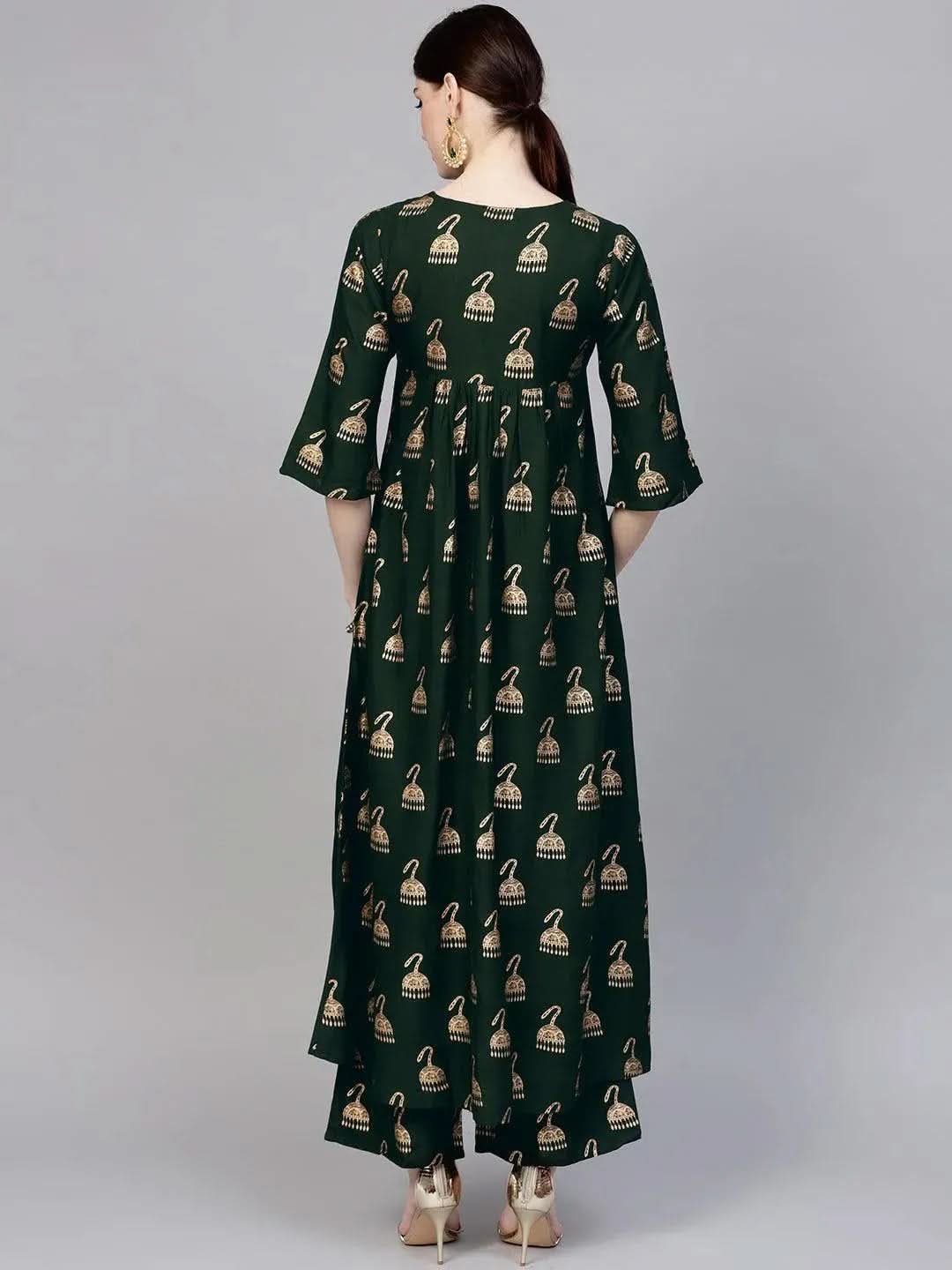 

Buy Green Printed Rayon Kurta Set - 5788-XS | Libas Ethnic Wear Online