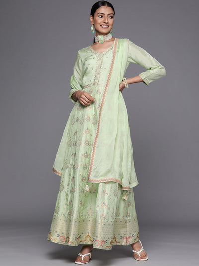 Shree Ganesh Retail Womens Faux Georgette Anarkali Suit Frock Suit  Semistitched Pink  Amazonin Fashion