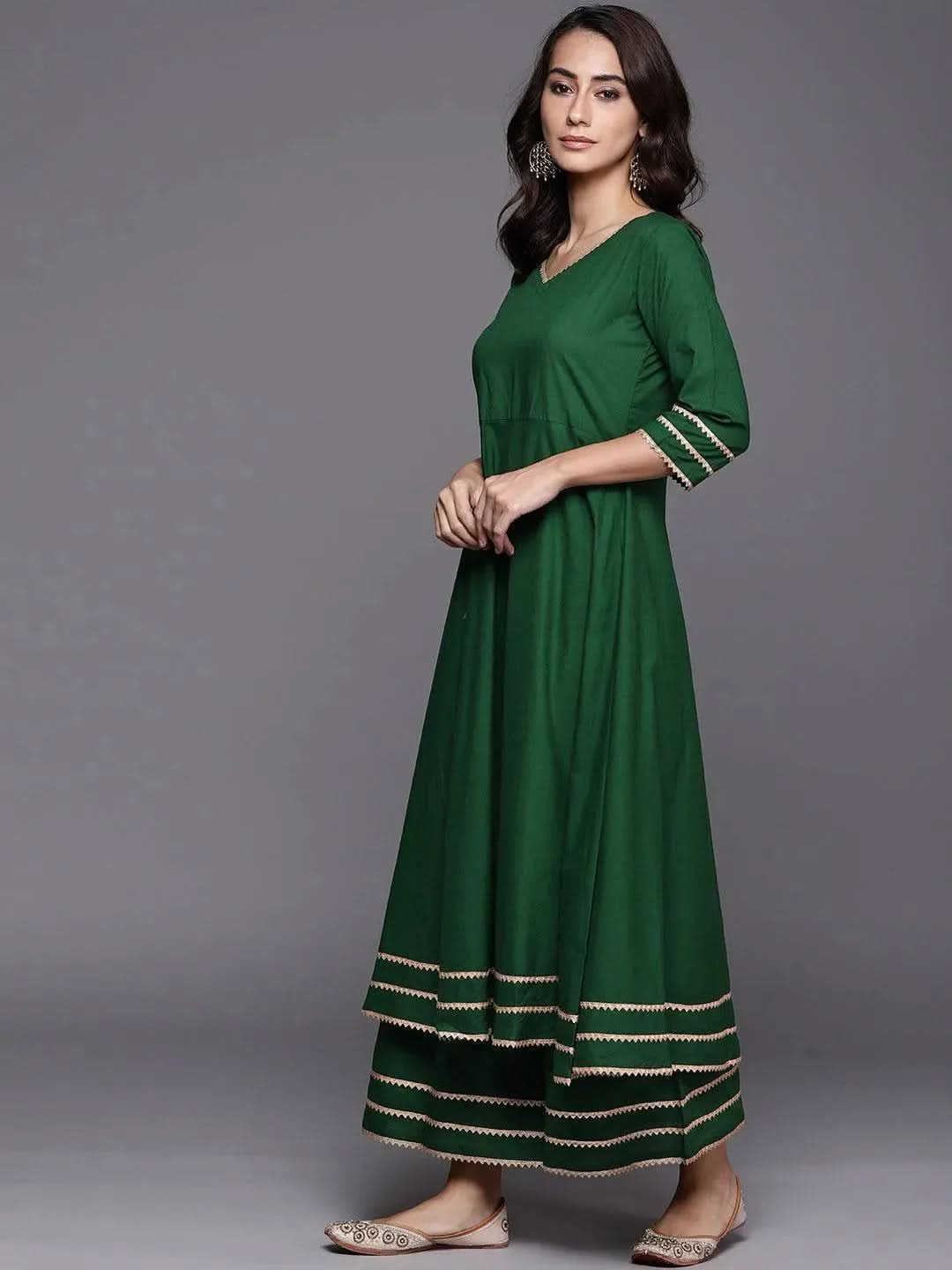 

Buy Green Solid Cotton Suit Set - 20248O- | Libas Ethnic Wear Online