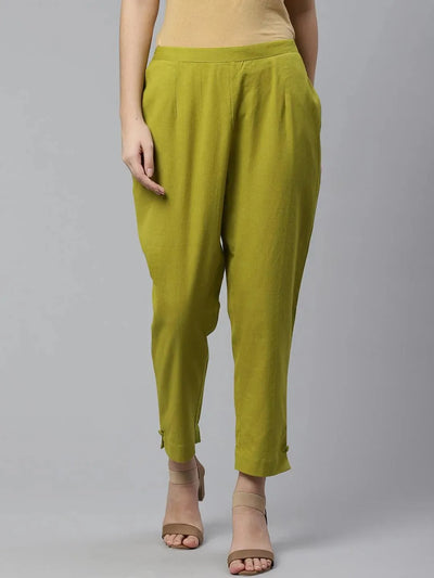 Women Casual Elastic Waist Cotton Linen Look Pants Summer Trousers  Fruugo  EG