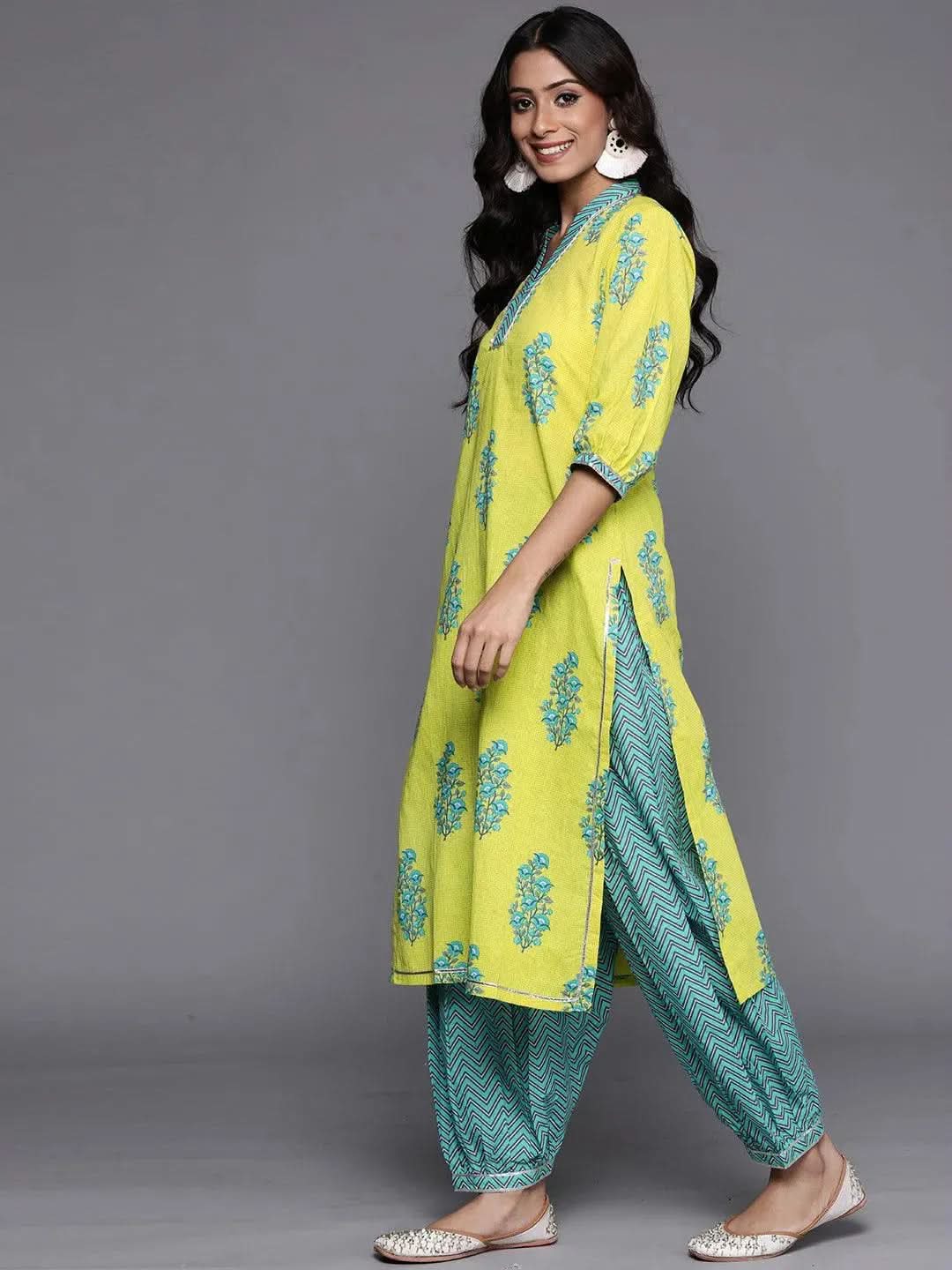 

Buy Green Striped Cotton Kurta - 22228-XXL | Libas Ethnic Wear Online